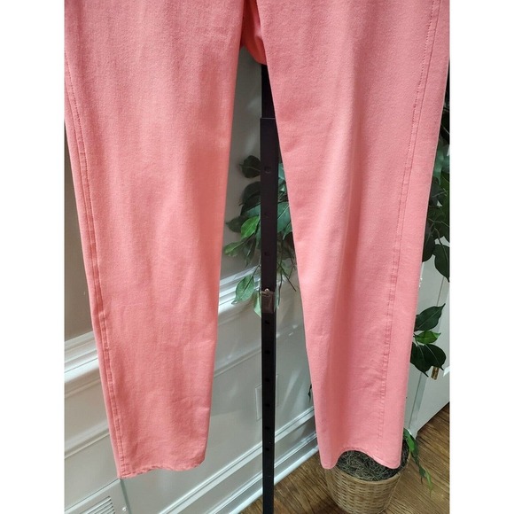 Pamela Henson Equestrian Solid Pink Cotton Skinny Fit Mid Rise Casual Pant XL - Picture 4 of 12